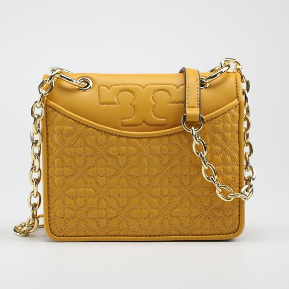 COPY - Tory Burch  Bryant Quilted Mini Xbody in Orange - Picture 1 of 4